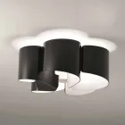 Selene Papiro plafondlamp moderne kristallen Ø65 H28cm, made in Italy Viadurini