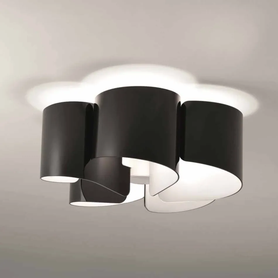 Selene Papiro plafondlamp moderne kristallen Ø65 H28cm, made in Italy Viadurini