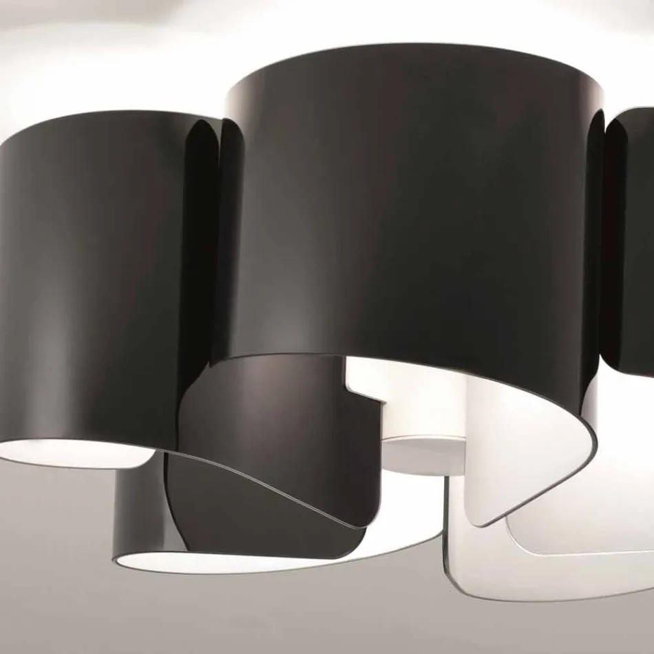 Selene Papiro plafondlamp moderne kristallen Ø65 H28cm, made in Italy Viadurini