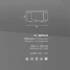 Selene Papiro plafondlamp moderne kristallen Ø65 H28cm, made in Italy Viadurini