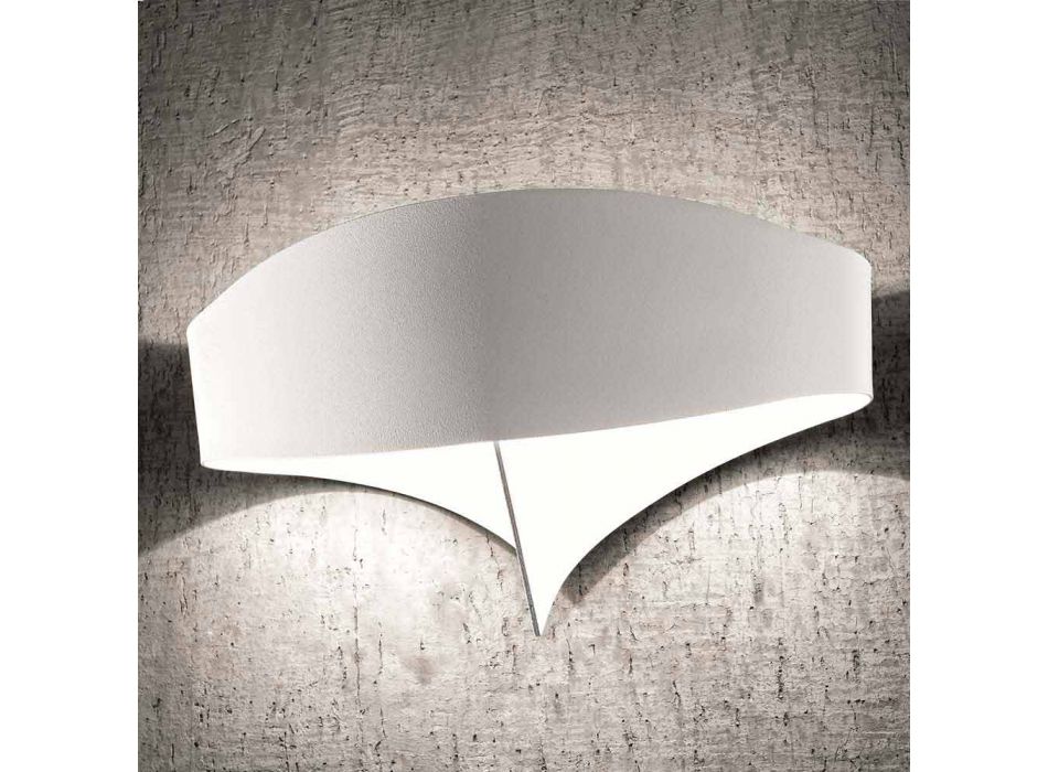 Selene Shield applique modern design gelakt staal Viadurini