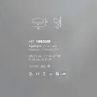 Selene moderne wandlamp in Italië Shield 29x15xH16 cm Viadurini