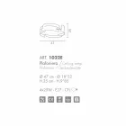 Selene Vultur plafond staal gemaakt in Italië O47 H 25cm Viadurini