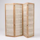 Buitenverdeler in teak, aluminium en touwvlechtwerk - Vision Viadurini