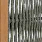 Buitenverdeler in teak, aluminium en touwvlechtwerk - Vision Viadurini