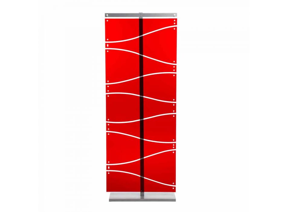 Booth modern ontwerp in rood methacrylaat of satijn Evelyn Viadurini