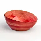 Set van 8 moderne rechthoekige designplaten en gekleurde steengoedkom - Simba Viadurini