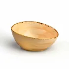 Set van 8 moderne rechthoekige designplaten en gekleurde steengoedkom - Simba Viadurini