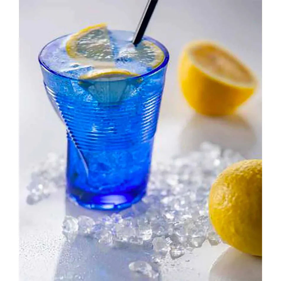 Gekleurde glazen waterglazen set 6 stuks Bijzonder ontwerp - Sarabi Viadurini