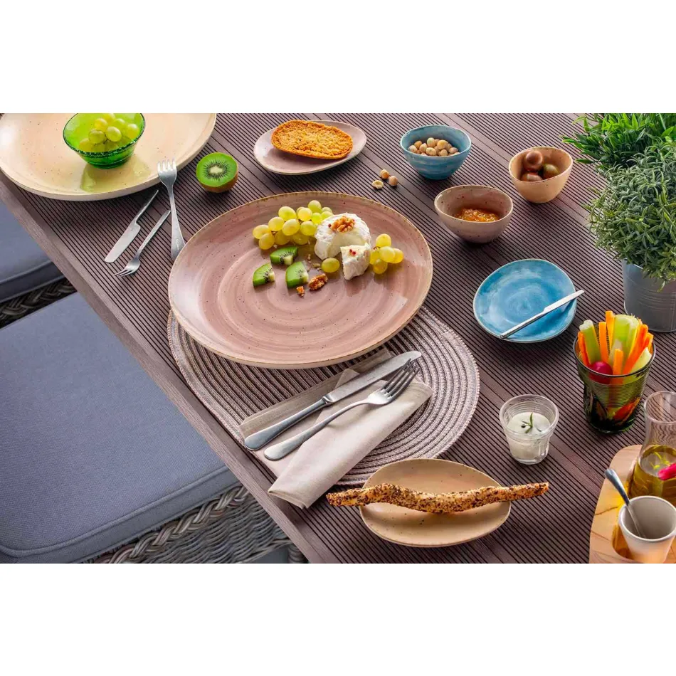 Gekleurde glazen waterglazen set 6 stuks Bijzonder ontwerp - Sarabi Viadurini