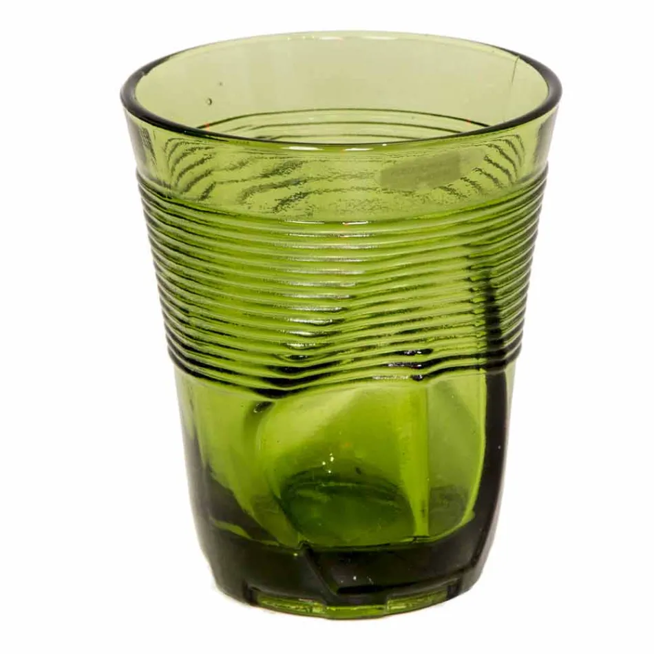 Gekleurde glazen waterglazen set 6 stuks Bijzonder ontwerp - Sarabi Viadurini