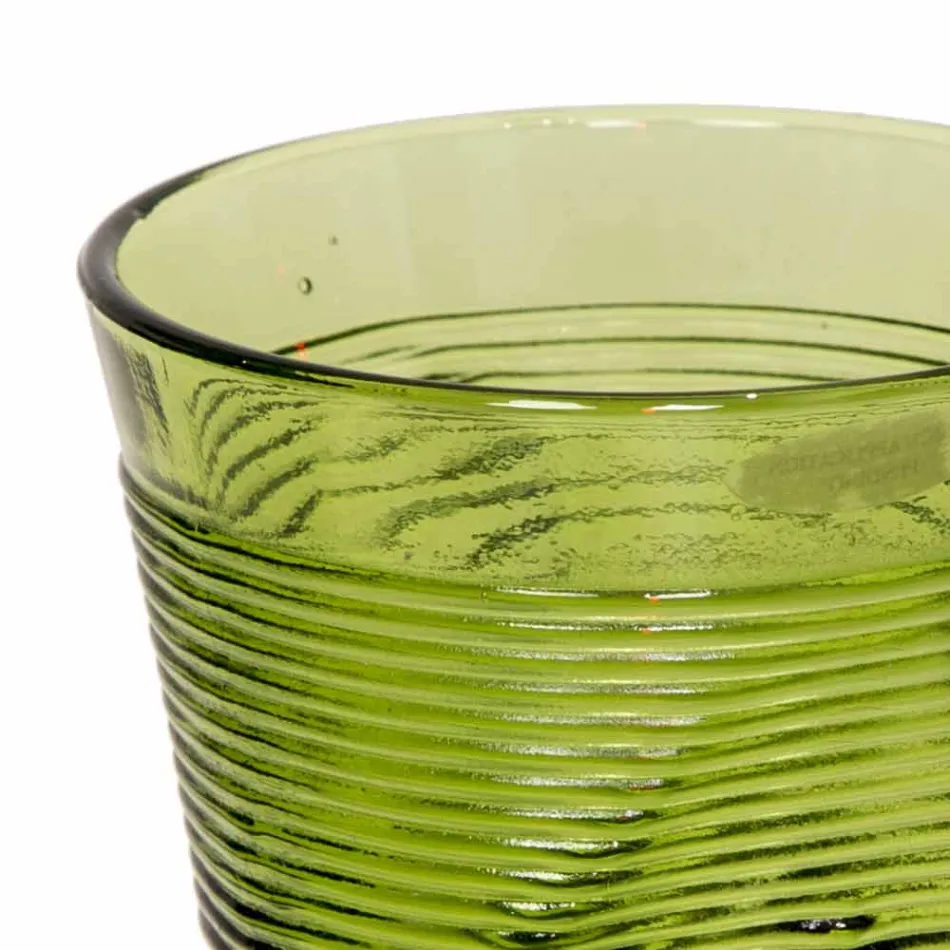 Gekleurde glazen waterglazen set 6 stuks Bijzonder ontwerp - Sarabi Viadurini