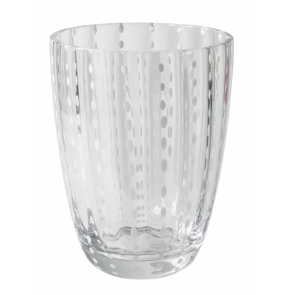 Gekleurd Glazen Waterglazen Servies met Stippen 12 Stuks - Botswana Viadurini