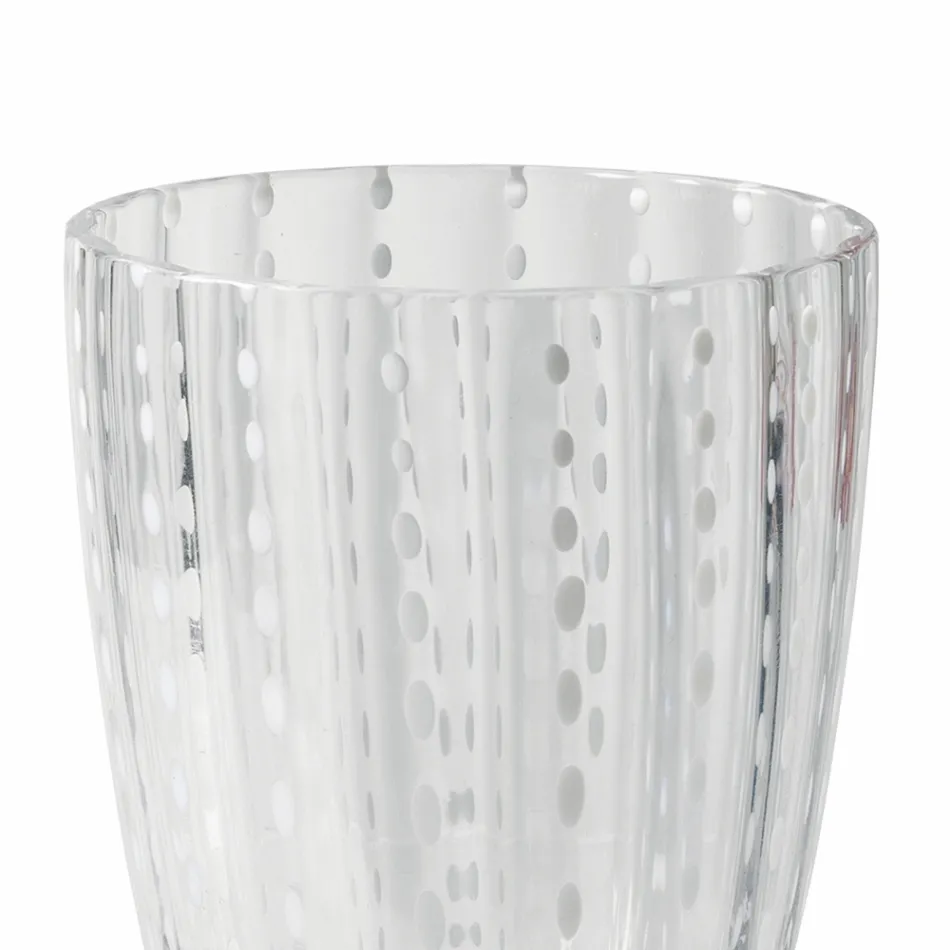 Gekleurd Glazen Waterglazen Servies met Stippen 12 Stuks - Botswana Viadurini