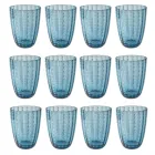 Gekleurd Glazen Waterglazen Servies met Stippen 12 Stuks - Botswana Viadurini