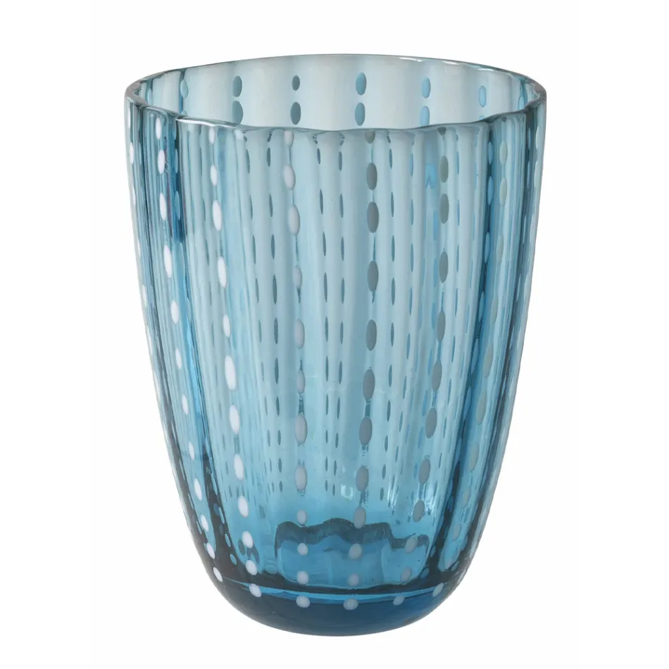 Gekleurd Glazen Waterglazen Servies met Stippen 12 Stuks - Botswana Viadurini