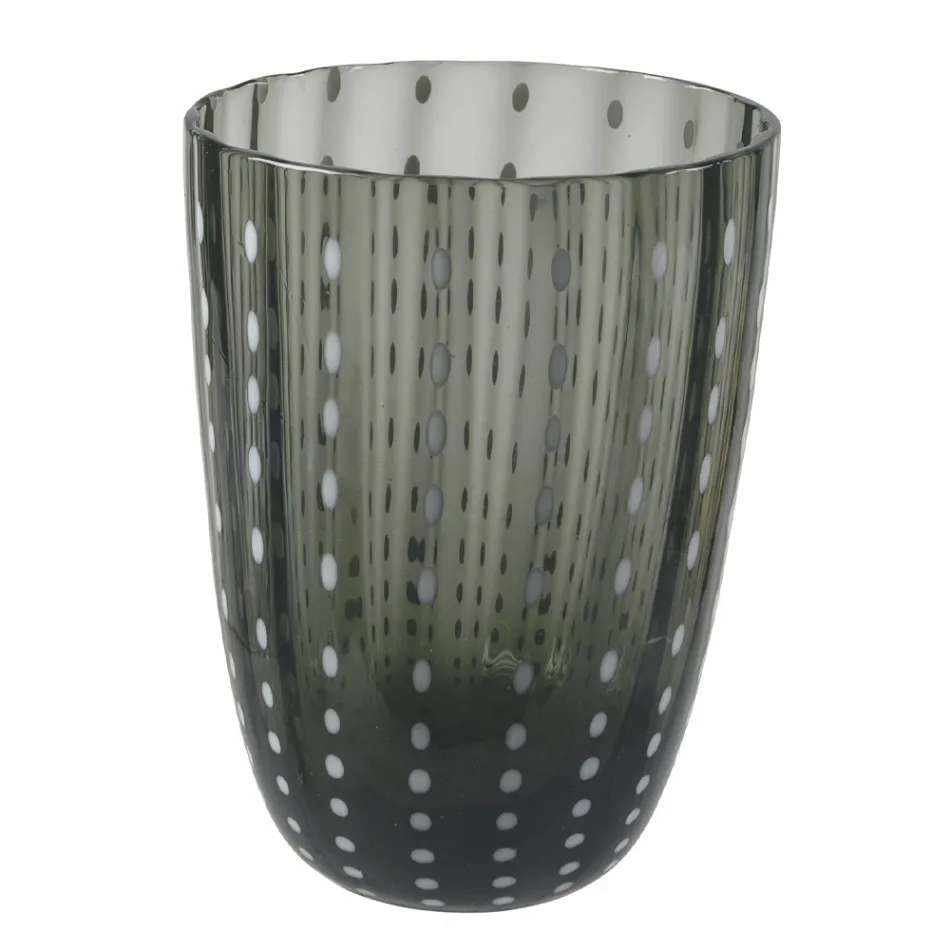 Gekleurd Glazen Waterglazen Servies met Stippen 12 Stuks - Botswana Viadurini