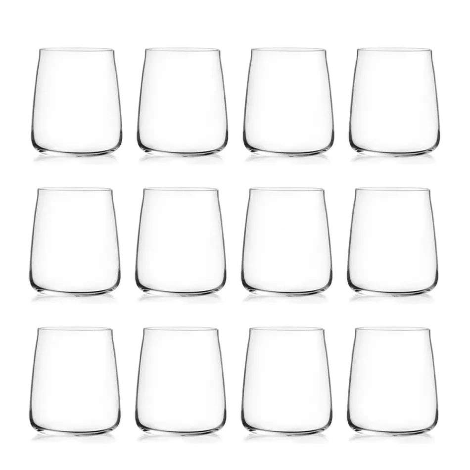 Tumbler Waterglazen Set Eco Crystal Minimal 12 Stuks - Primordio Viadurini