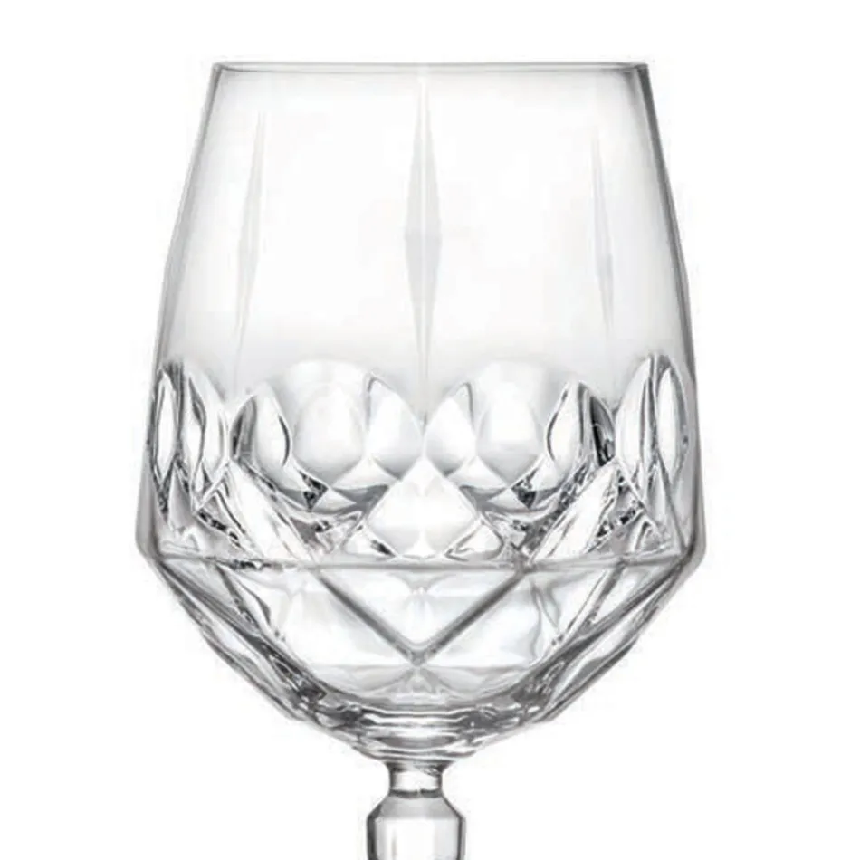 Italiaans Ecologisch Kristallen Cocktailglas Servies 12 Stuks - Bromeo Viadurini