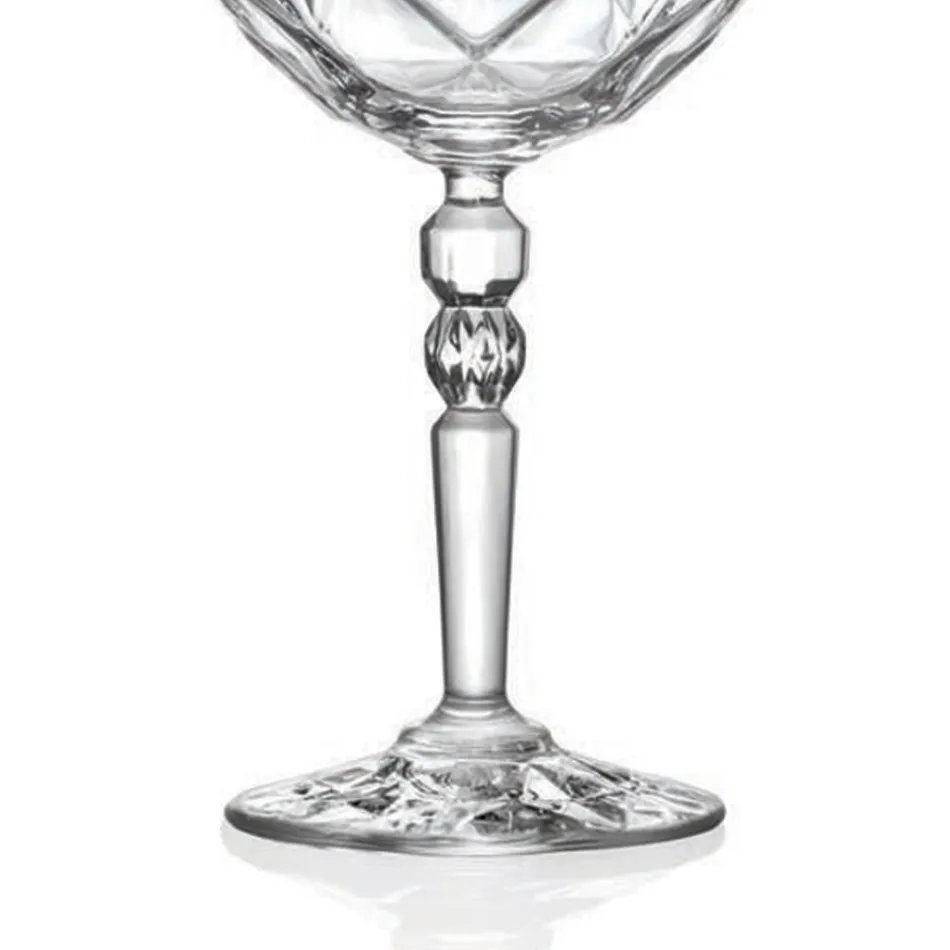 Italiaans Ecologisch Kristallen Cocktailglas Servies 12 Stuks - Bromeo Viadurini