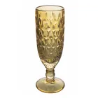 Fluitbekerset in gekleurd glas en verschillende decoraties 12-delig - Mix Viadurini