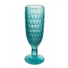 Fluitbekerset in gekleurd glas en verschillende decoraties 12-delig - Mix Viadurini