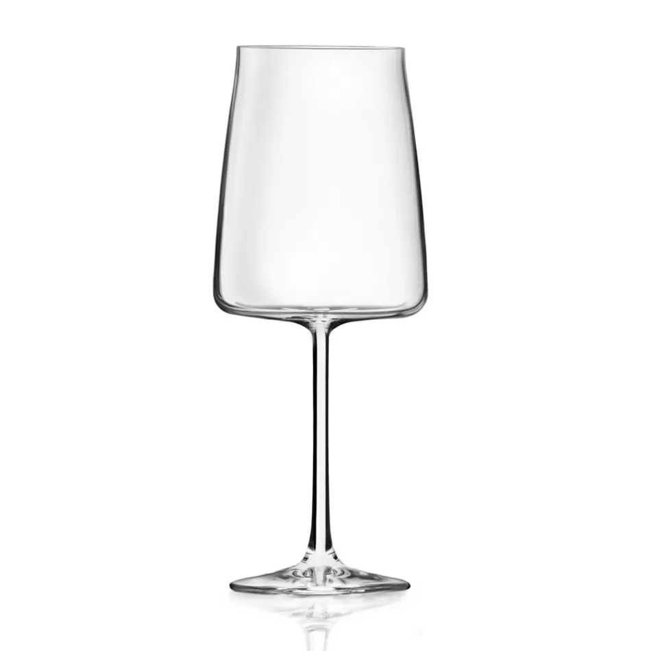 Italiaanse Minimal Eco Crystal Goblet Set 12 Stuks - Primordio Viadurini