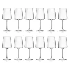 Italiaanse Minimal Eco Crystal Goblet Set 12 Stuks - Primordio Viadurini
