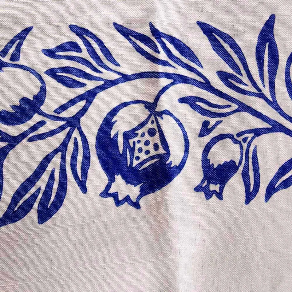 Italiaanse ambachtelijke ontbijtservice handafdruk op oude stoffen - merken Viadurini