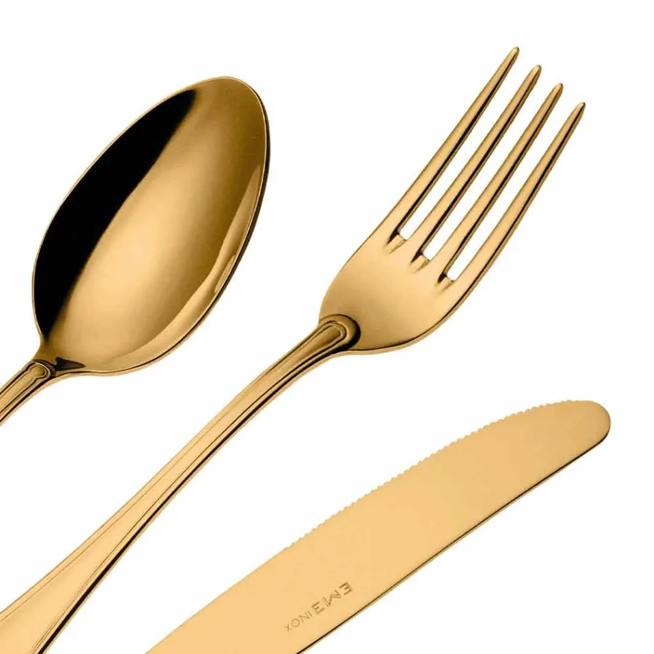 Complete set van luxe design roestvrijstalen bestek 24-delig - Boss Viadurini