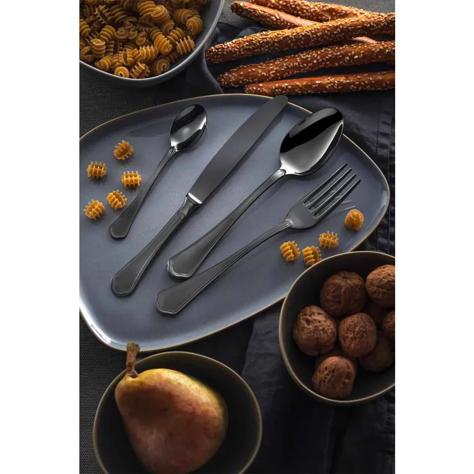 Complete set van luxe design roestvrijstalen bestek 24-delig - Boss Viadurini