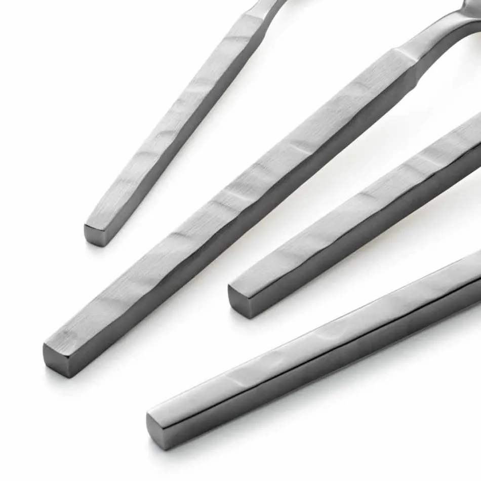 Complete stalen bestekset 24-delig Design Made in Italy - Tricky Viadurini