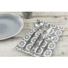 Full Service Bestek in Zwart Staal Modern Design 24 Stuks - Calamo Viadurini