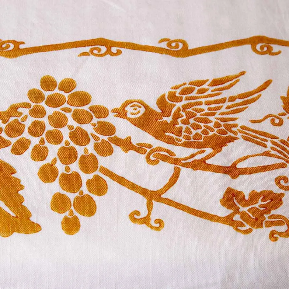 Linnen Ontbijtservice met handgemaakt enkel stuk - Merken Viadurini