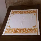 Linnen Ontbijtservice met handgemaakt enkel stuk - Merken Viadurini