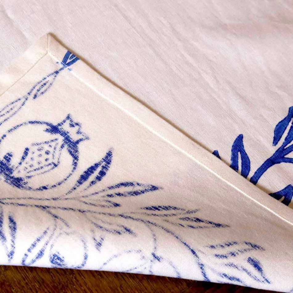 Linnen Ontbijtservice met handgemaakt enkel stuk - Merken Viadurini