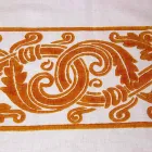 Linnen Ontbijtservice met handgemaakt enkel stuk - Merken Viadurini