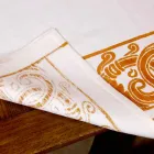 Linnen Ontbijtservice met handgemaakt enkel stuk - Merken Viadurini