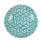 Compleet tafelservies in gekleurd porselein 18 stuks - Indonesië Viadurini