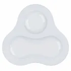 Compleet theeservies Modern Design in Wit Porselein 14 Stuks - Telescoop Viadurini