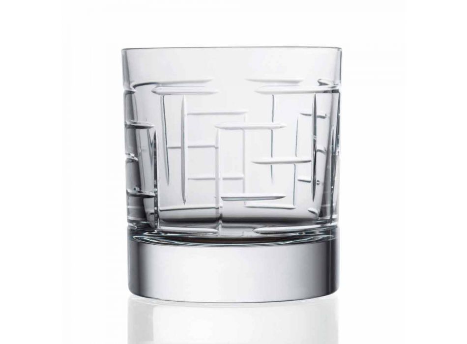 Ecologische Crystal Whisky Service Aangepast logo 6 stuks - Aritmie Viadurini