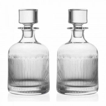 6-delige luxe design ecologische kristallen whisky set - tactiel