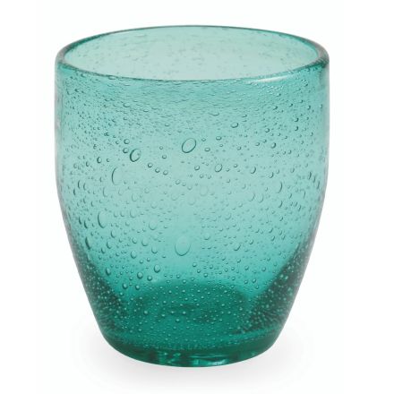 Set van 12 waterglazen in gekleurd geblazen glas - Guerrero Viadurini