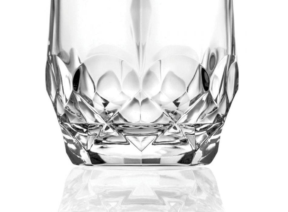 12 Stuks Ecologische Kristallen Whiskyglazen Service - Bromeo Viadurini