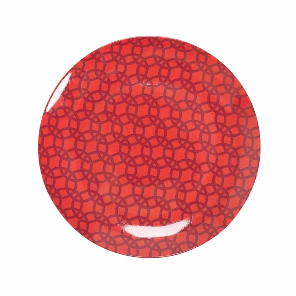 Servies van 18-delig gekleurd design porselein en gres - Tropycale Viadurini