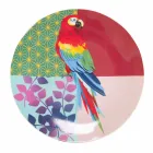 Servies van 18-delig gekleurd design porselein en gres - Tropycale Viadurini