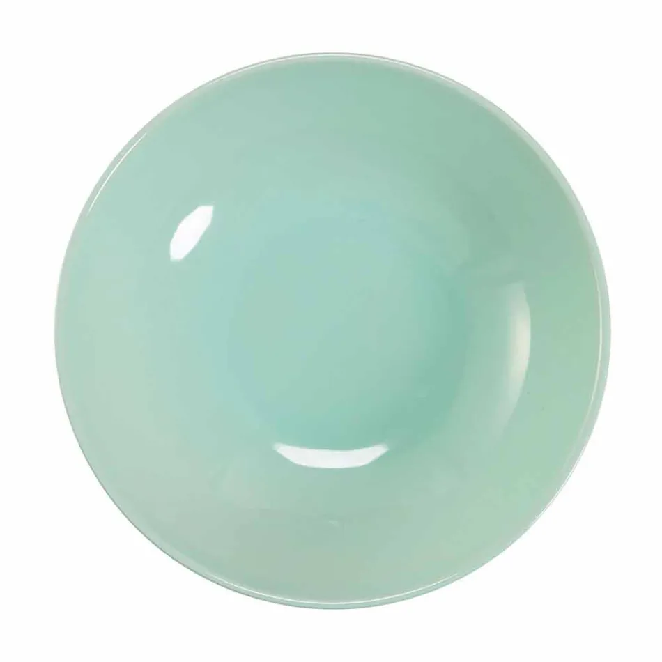 Servies van 18-delig gekleurd design porselein en gres - Tropycale Viadurini