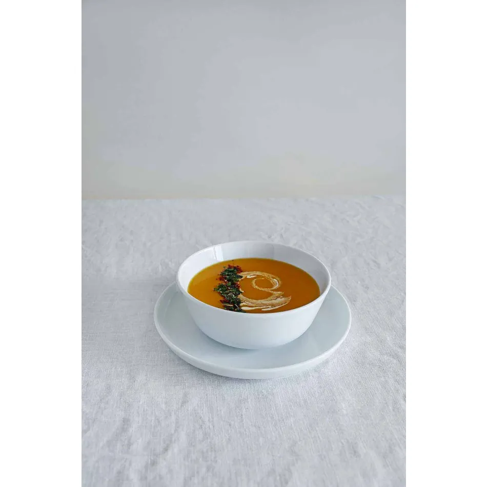 Wit modern design porseleinen dinerborden 24-delig - Arctic Viadurini