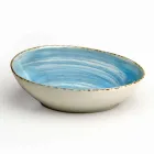 Set van 16 moderne design gerechten in elegant gekleurd steengoed - Simba Viadurini