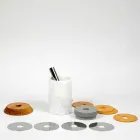 Cocktailservice Aperitiefaccessoires in marmer, hout, staal - Norman Viadurini